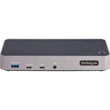 StarTech.com 116E-USBC-DOCK dokkoló állomás és port replikátor Vezetékes USB 3.2 Gen 2 (3.1 Gen 2) Type-C Szürke, Ezüst