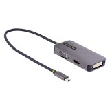 StarTech.com 118-USBC-HDMI-VGADVI video digitalizáló adapter 3840 x 2160 pixelek Szürke (118-USBC-HDMI-VGADVI)