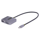 StarTech.com 122-USBC-HDMI-4K-VGA video digitalizáló adapter 3840 x 2160 pixelek Szürke