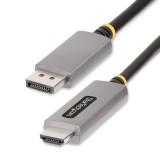 StarTech.com 133DISPLAYPORTHDMI21 video átalakító kábel 2 M DisplayPort HDMI Fekete, Ezüst (133DISPLAYPORTHDMI21)