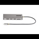 StarTech.com 154B-USBC-MULTIPORT dokkoló állomás és port replikátor Vezetékes USB 3.2 Gen 1 (3.1 Gen 1) Type-C Szürke (154B-USBC-MULTIPORT)