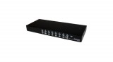 StarTech.com 16 portos 1U állványos USB KVM kapcsolókészlet OSD-vel és kábelekkel - VGA - 1920 x 1440 pixel - Fekete - Teljesítmény - 5 - 40 ° C - -20 - 60 ° C SV1631DU
