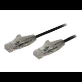 StarTech.com 1m CAT6 Cable - Black Slim CAT6 Patch Cord - Snagless - LSZH - patch cable - 1 m - black (N6PAT100CMBKS) - UTP