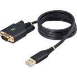 StarTech.com 1P3FFCB-USB-SERIAL soros kábel Fekete 1 M USB A típus RS-232