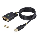 StarTech.com 1P3FFCB-USB-SERIAL soros kábel Fekete 1 M USB A típus RS-232 (1P3FFCB-USB-SERIAL)