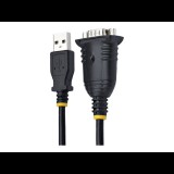 StarTech.com 1P3FP-USB-SERIAL csatlakozó átlakító DB-9 USB A típus Fekete (1P3FP-USB-SERIAL)