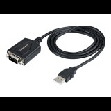StarTech.com 1P3FPC-USB-SERIAL csatlakozó átlakító DB-9 USB Type-A (4 pin) USB 2.0 Fekete (1P3FPC-USB-SERIAL)