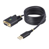 StarTech.com 1P6FFCN-USB-SERIAL Fekete 2 M USB A típus DB-9 soros kábel