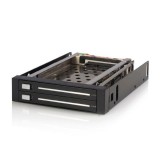 StarTech.com 2 Drive 2.5in Trayless Hot Swap SATA Mobile Rack Backplane - Dual Drive SATA Mobile Rack Enclosure for 3.5 HDD (HSB220SAT25B) - storage bay adapter (HSB220SAT25B)