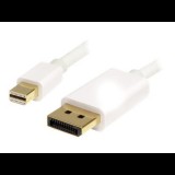 StarTech.com 2m 6 ft White Mini DisplayPort to DisplayPort 1.2 Adapter Cable M/M - DisplayPort 4k with HBR2 support - Mini DP to DP Cable (MDP2DPMM2MW) - DisplayPort cable - 2 m (MDP2DPMM2MW) - DisplayPort