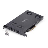 StarTech.com 2M2-REMOVABLE-PCIE beépítő keret Hátlap Fekete