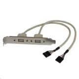 StarTech.com 2x USB hátlapi kivezetés (USBPLATE) (USBPLATE) - Bővítő kártyák