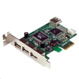 StarTech.com 3+1x USB 2.0 bővítő kártya PCIe (PEXUSB4DP) (PEXUSB4DP) - Bővítő kártyák