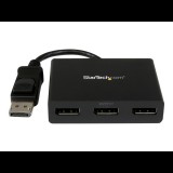 StarTech.com 3 Port DisplayPort MST Hub - 4K 30Hz - DisplayPort to DisplayPort Multi Monitor Splitter for 3 DP Monitor Setup (MSTDP123DP) - video splitter - 3 ports (MSTDP123DP)
