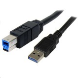StarTech.com 3m, USB 3.0-A - USB 3.0-B USB kábel USB 3.2 Gen 1 (3.1 Gen 1) USB A USB B Fekete (USB3SAB3MBK)