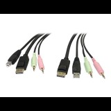 StarTech.com 4-in-1 microphone- / video- / USB- / audio-cable - 1.8 m (DP4N1USB6)