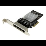 StarTech.com 4 Port PCIe Network Card - RJ45 Port - Intel i350 Chipset - Ethernet Server / Desktop Network Card - Dual Gigabit NIC Card (ST4000SPEXI) - network adapter - PCIe x4 (ST4000SPEXI)
