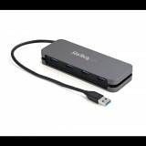 StarTech.com 4 portos USB 3 Hub fekete (HB30AM4AB) (HB30AM4AB) - USB Elosztó