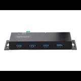 StarTech.com 5G4AINDNP-USB-A-HUB hálózati csatlakozó USB 3.2 Gen 1 (3.1 Gen 1) Type-B 5000 Mbit/s Fekete (5G4AINDNP-USB-A-HUB)