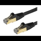 StarTech.com 6ASPAT3MBK hálózati kábel Fekete 3 M Cat6a U/FTP (STP) (6ASPAT3MBK)