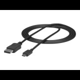 StarTech.com 6ft/1.8m USB C to DisplayPort 1.2 Cable 4K 60Hz - USB Type-C to DP Video Adapter Monitor Cable HBR2 - TB3 Compatible - Black - external video adapter - STM32F072CBU6 - black (CDP2DPMM6B)