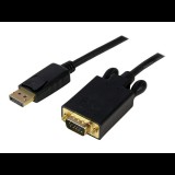 StarTech.com 6ft DisplayPort to VGA Cable - 1920 x 1200 - Active DP to VGA Adapter - DP to VGA Monitor Cable (DP2VGAMM6B) - DisplayPort cable - 1.83 m (DP2VGAMM6B)