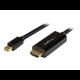 StarTech.com 6ft Mini DisplayPort to HDMI Cable - 4K 30hz Monitor Adapter Cable - mDP PC or Macbook to HDMI Display (MDP2HDMM2MB) - video cable - DisplayPort / HDMI - 2 m (MDP2HDMM2MB)