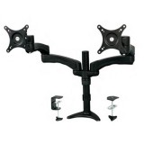 StarTech.com ARMDUAL asztali TV konzol 61 cm (24") Fekete