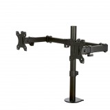 StarTech.com ARMDUAL2 asztali TV konzol 81,3 cm (32") Fekete (ARMDUAL2)