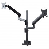 StarTech.com ARMDUALPIVOT asztali TV konzol 81,3 cm (32") Fekete (ARMDUALPIVOT)