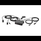 StarTech.com C2-D46-UAC-CBL-KVM KVM kapcsoló Fekete (C2-D46-UAC-CBL-KVM)