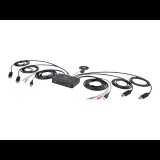 StarTech.com C2-DD46-UA2-CBL-KVM KVM kapcsoló Fekete (C2-DD46-UA2-CBL-KVM)