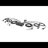 StarTech.com C2-DH46-UA2-CBL-KVM KVM kapcsoló Fekete (C2-DH46-UA2-CBL-KVM)