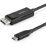 StarTech.com CDP2DP1MBD video átalakító kábel 1 M DisplayPort USB C-típus Fekete