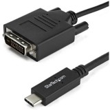 StarTech.com CDP2DVIMM2MB video átalakító kábel 2 M USB C-típus DVI-D Fekete