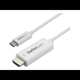 StarTech.com CDP2HD1MWNL video átalakító kábel 1 M USB C-típus HDMI A-típus (Standard) Fehér (CDP2HD1MWNL)