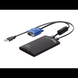 StarTech.com Crash Cart Adapter - 1920 x 1200 - Portable Laptop USB 2.0 to KVM Console (NOTECONS01) - KVM switch - 1 ports (NOTECONS01) - KVM Switch