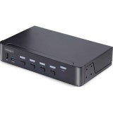 StarTech.com D86A2-4-PORT-8K-KVM KVM kapcsoló Fekete