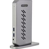 StarTech.com DK30A2DHUUE dokkoló állomás és port replikátor Vezetékes USB 3.2 Gen 1 (3.1 Gen 1) Type-B Fekete, Szürke