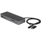 StarTech.com DK30C2DPPDUE dokkoló állomás és port replikátor Vezetékes USB 3.2 Gen 1 (3.1 Gen 1) Type-C Fekete, Szürke