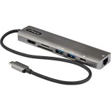 StarTech.com DKT30CHSDPD1 dokkoló állomás és port replikátor Vezetékes USB 3.2 Gen 1 (3.1 Gen 1) Type-C Fekete, Szürke