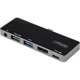 StarTech.com DKT30ICHPD dokkoló állomás és port replikátor Vezetékes USB 3.2 Gen 1 (3.1 Gen 1) Type-C Fekete, Ezüst