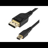 StarTech.com DP14MDPMM2MB DisplayPort kábel 2 M Mini DisplayPort Fekete (DP14MDPMM2MB)