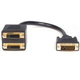 StarTech.com DVISPL1DD DVI kábel 0,3 M DVI-D 2 x DVI-D Fekete