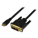 StarTech.com HDCDVIMM2M video átalakító kábel 2 M Mini-HDMI DVI-D Fekete (HDCDVIMM2M)