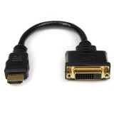 StarTech.com HDDVIMF8IN video átalakító kábel 0,2 M HDMI DVI-D Fekete