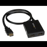 StarTech.com HDMI Cable Splitter - 2 Port - 4K 30Hz - Powered - HDMI Audio / Video Splitter - 1 in 2 Out - HDMI 1.4 - video/audio splitter - 2 ports (ST122HD4KU)