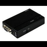 StarTech.com High Resolution VGA to Composite (RCA) or S-Video Converter - PC to TV Video Adapter - 1600x1200 RGB to TV (VGA2VID) - video converter - black (VGA2VID)