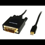 StarTech.com MDP2DVIMM6 video átalakító kábel 1,8 M Mini DisplayPort DVI-D Fekete (MDP2DVIMM6)
