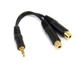 StarTech.com MUY1MFF audio kábel 0,15 M 3.5mm 2 x 3.5mm Fekete
